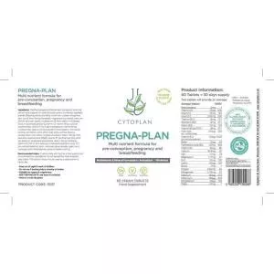 Cytoplan Pregna-Plan Multivitamin za nosečnice in doječe matere, 60 tablet