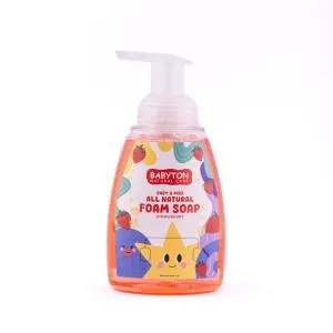 Babyton Naravno penasto milo za roke Jagoda 350 ml