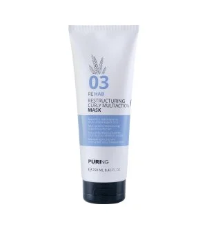 PURING 03 Rehab Restructuring Curly Multi Action Mask intenzivna vlažilna maska za kodraste, valovite in skodrane lase