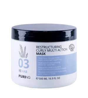 PURING 03 Rehab Restructuring Curly Multi Action Mask intenzivna vlažilna maska za kodraste, valovite in nakodrane lase