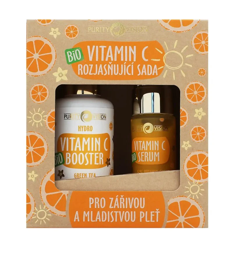 Bio Vitamin C posvetlitveni set booster 100 ml + serum