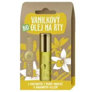 Purity Vision Vanilijevo olje za ustnice BIO (10 ml) - dišeča pomoč za suhe ustnice