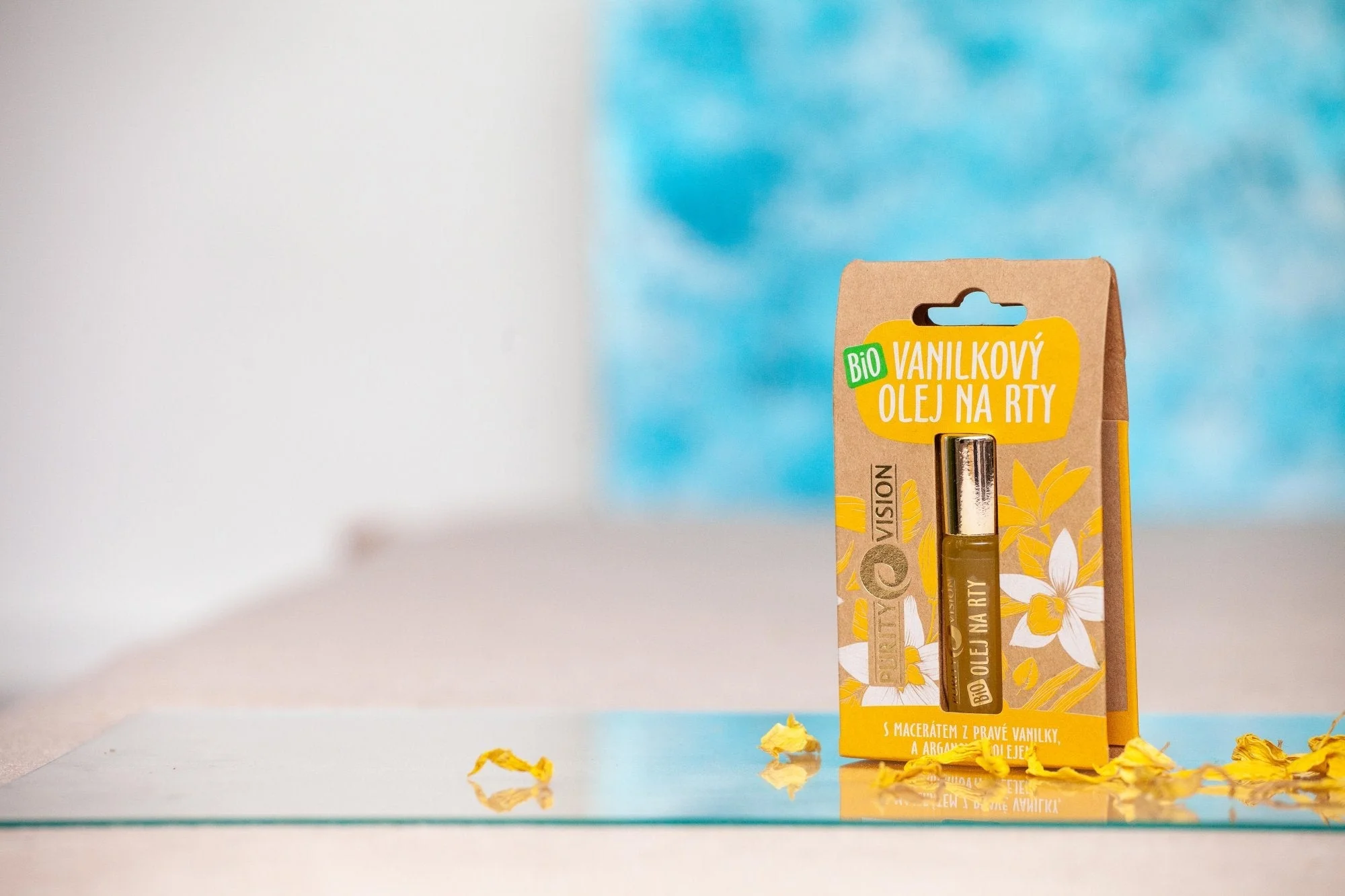 Purity Vision Vanilijevo olje za ustnice BIO (10 ml) - dišeča pomoč za suhe ustnice