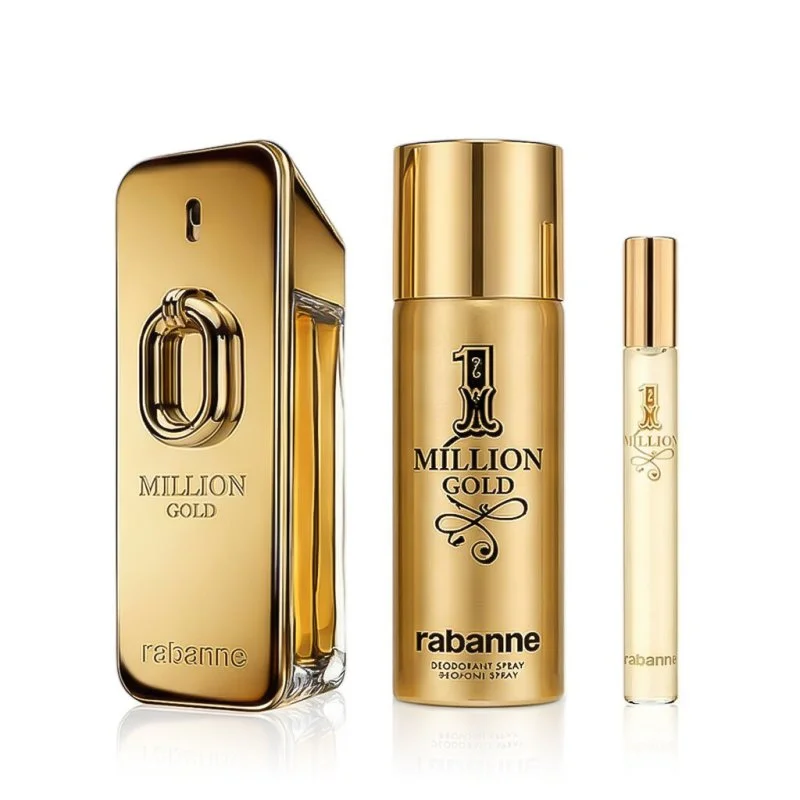 Million Gold Intense 100 ml + EDT MINI 1 Milion 10 ml + DEO v spreju parfumska voda za moške 150 ml