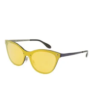 Ray-Ban RB3580N Blaze Cat Eye sončna očala 43x140 mm oranžno-zlata za ženske