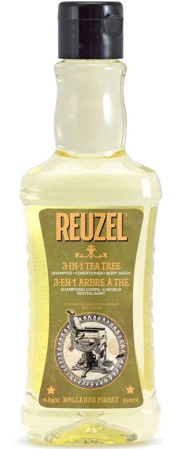 3-v-1 šampon-balzam-gel za prhanje z oljem čajevca za moške 350 ml