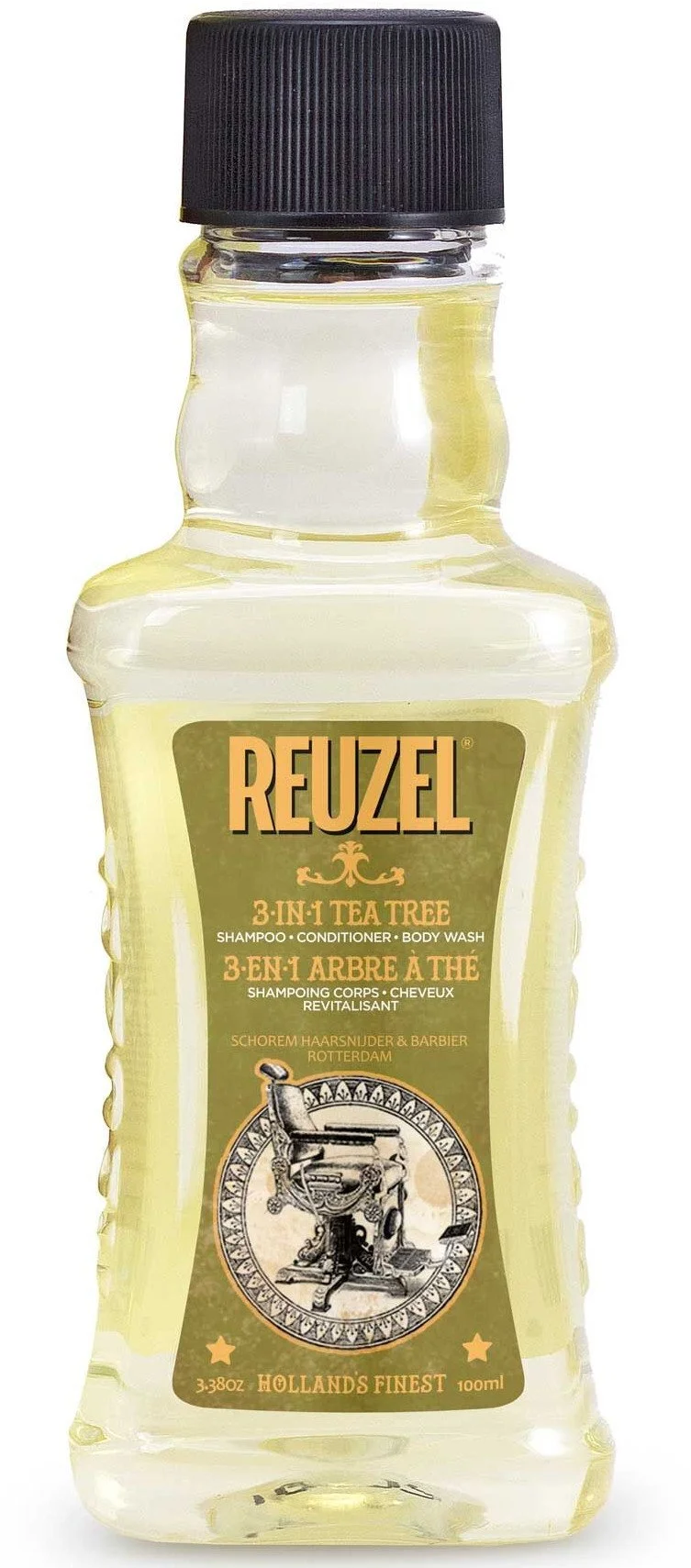 3-v-1 Tea Tree šampon-balzam-gel za prhanje šampon za moške 3-v-1 za moške 100 ml