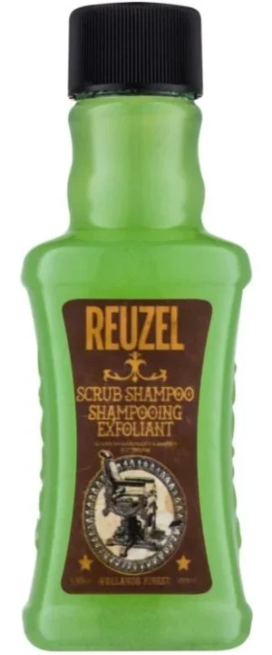 REUZEL Scrub Shampoo globinsko čistilni piling šampon za lase za moške