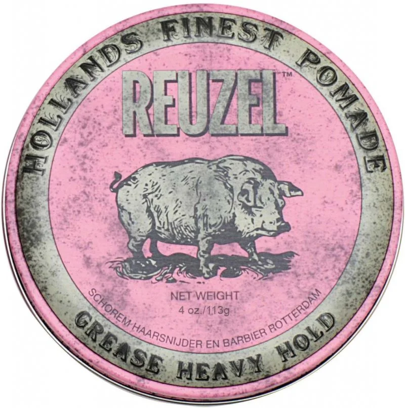 Styling Pink Pomade Grease Heavy Hold pomada za lase s srednjim utrjevanjem in sijajem 113 g za moške