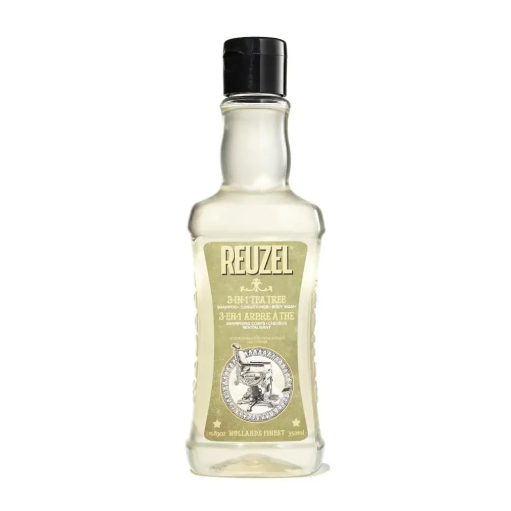 3-v-1 šampon-balzam-gel za prhanje z oljem čajevca za moške 350 ml