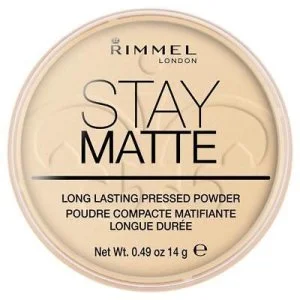 Rimmel Stay Matte stisnjen puder 14 g - 001 prozoren