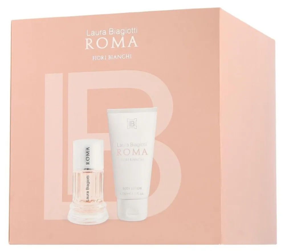 Roma Fiori Bianchi toaletna voda za ženske 25 ml + losjon za telo 50 ml