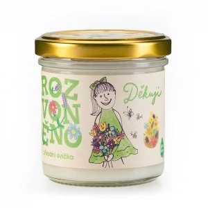 Rozvoněno Dišeča sveča - Hvala (130 ml) - z grenivko, limeto in bergamotko