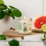 Rozvoněno Dišeča sveča - Hvala (130 ml) - z grenivko, limeto in bergamotko