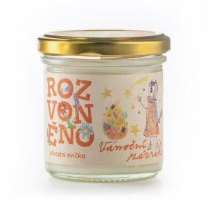 Rozvoněno Dišeča sveča - Božični čudež (130 ml) - z začimbami za medenjake