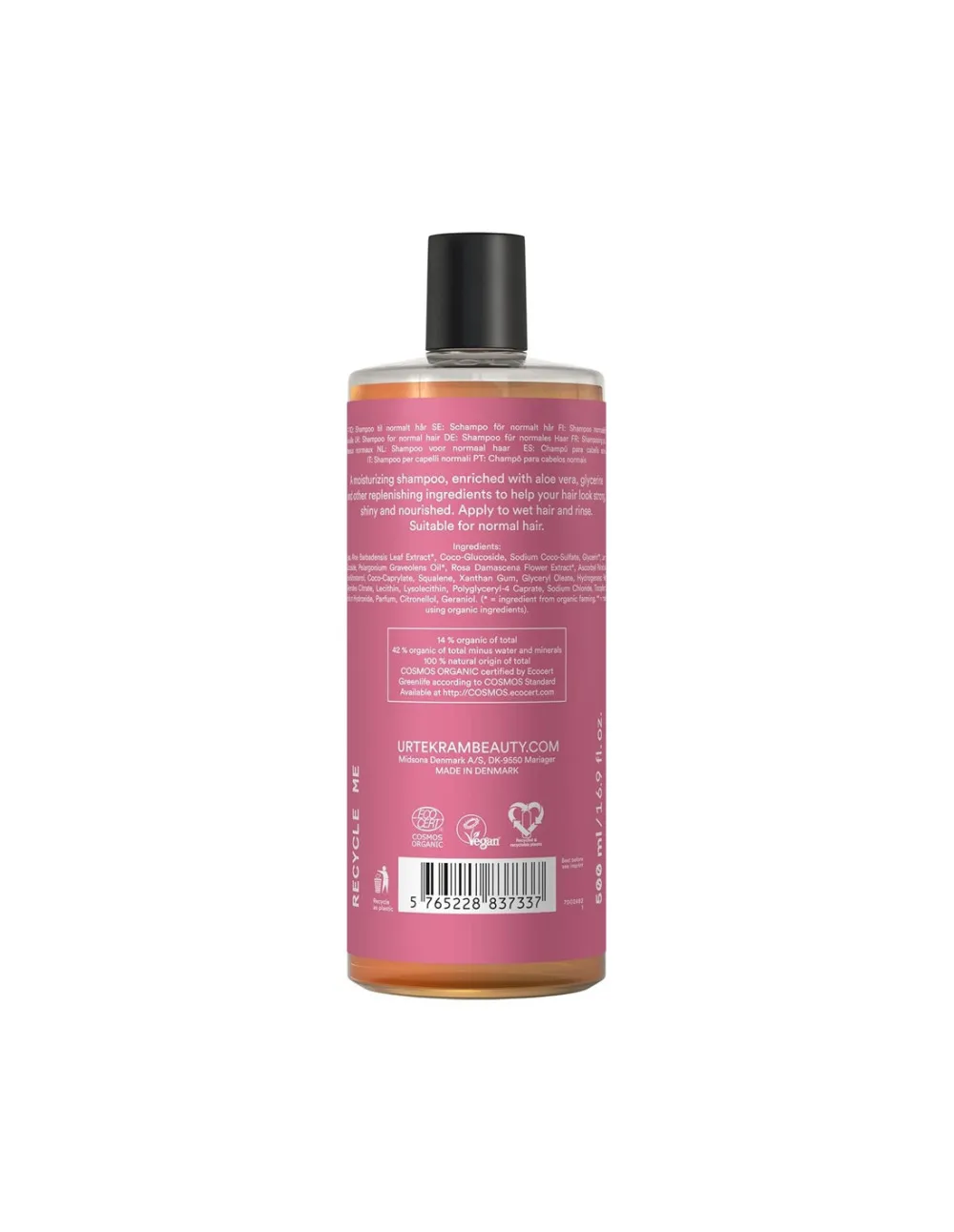 Urtekram Roza šampon 500ml BIO, VEG