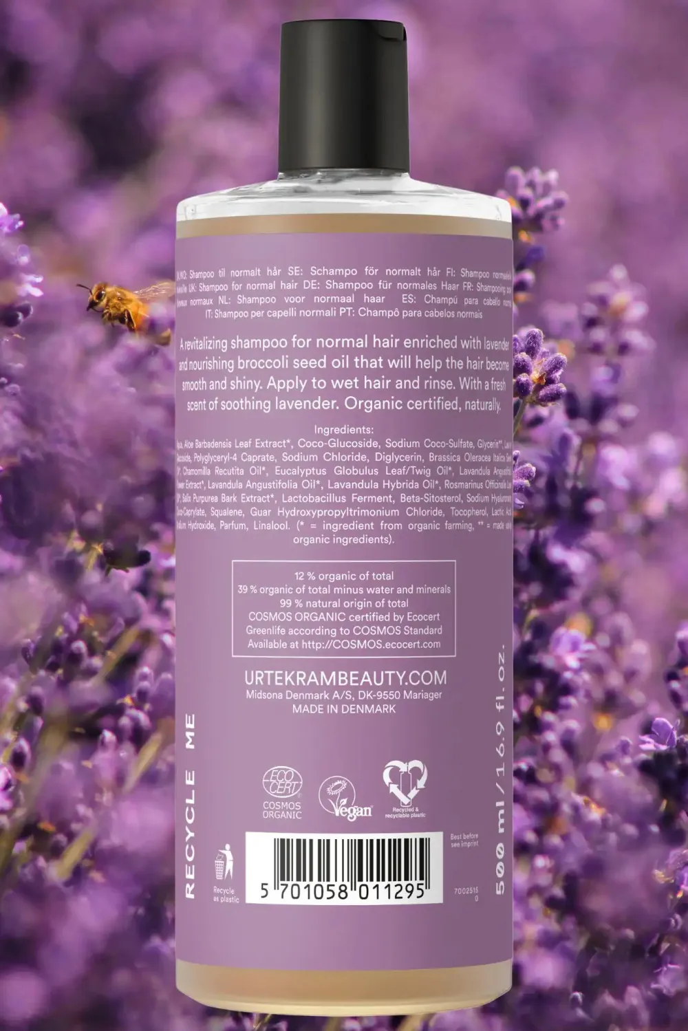 Urtekram Pomirjujoč šampon s sivko 500ml BIO