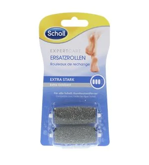 Scholl Velvet Smooth nadomestne glave z diamantnimi kristalčki ekstra grobe 2 kosa
