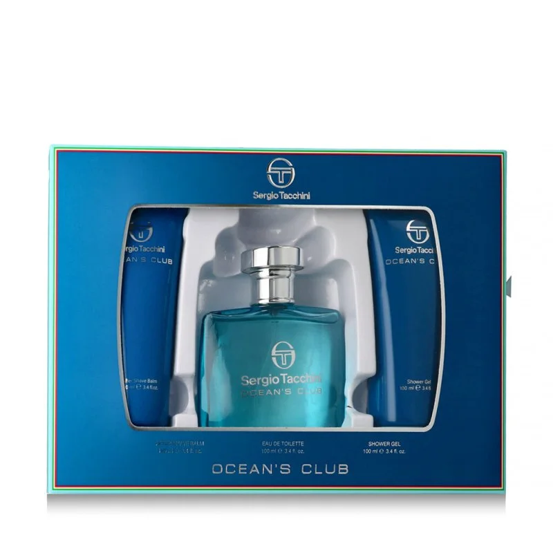 Ocean's Club toaletna voda za moške 100 ml + balzam po britju 100 ml + gel za prhanje