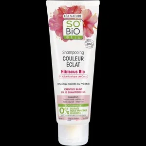 SO’BiO étic Šampon za barvane in melirane lase z BIO hibiskusom (250 ml) - ohranja sijočo barvo