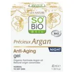 SO’BiO étic Anti-age Precieux Argan nočni BIO gel (50 ml) - obnavlja in gladi kožo