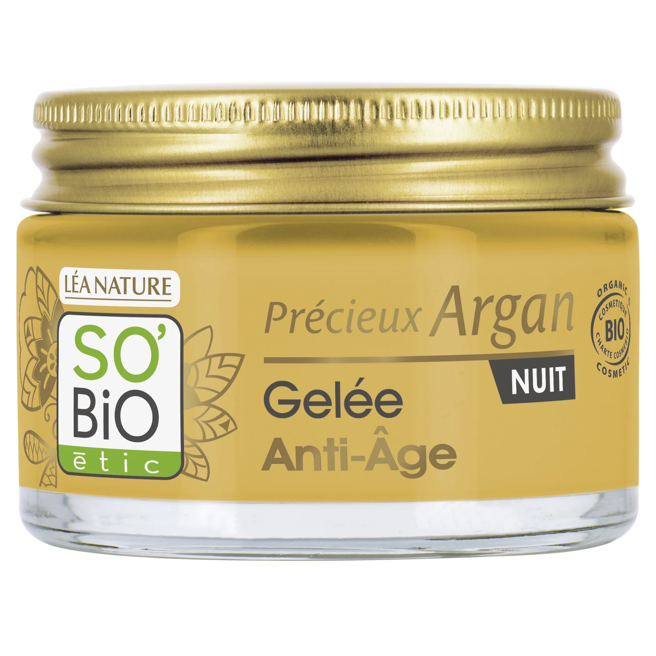 SO’BiO étic Anti-age Precieux Argan nočni BIO gel (50 ml) - obnavlja in gladi kožo