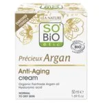 SO’BiO étic Anti-age Precieux Argan BIO dnevna krema (50 ml) - vlaži, učvrsti in posvetli polt