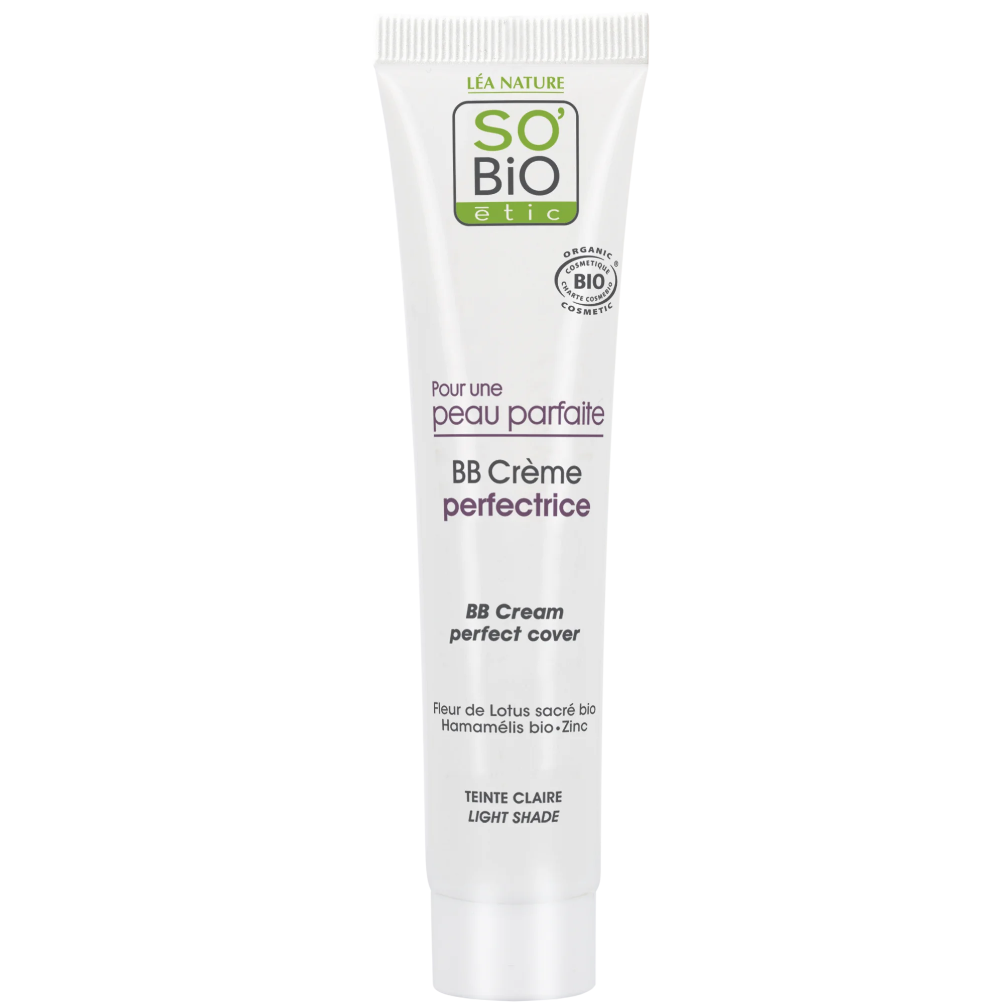 SO’BiO étic BB krema za popolno polt - odtenek Light BIO (40 ml) - z izvlečkom lotosovega cveta