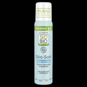 SO’BiO étic Naravni deodorant ECO SPRAY 24h - Aloe vera BIO (100 ml) - učinkovit do 24 ur