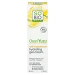 SO’BiO étic Vlažilna gel-krema za obraz - Clean Yuzu BIO (40 ml) - idealna za mastno kožo