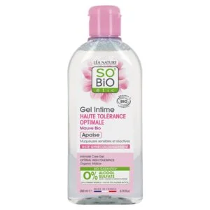 SO’BiO étic Hipoalergeni gel za intimno higieno BIO (200 ml) - z izvlečkom navadnega sleza