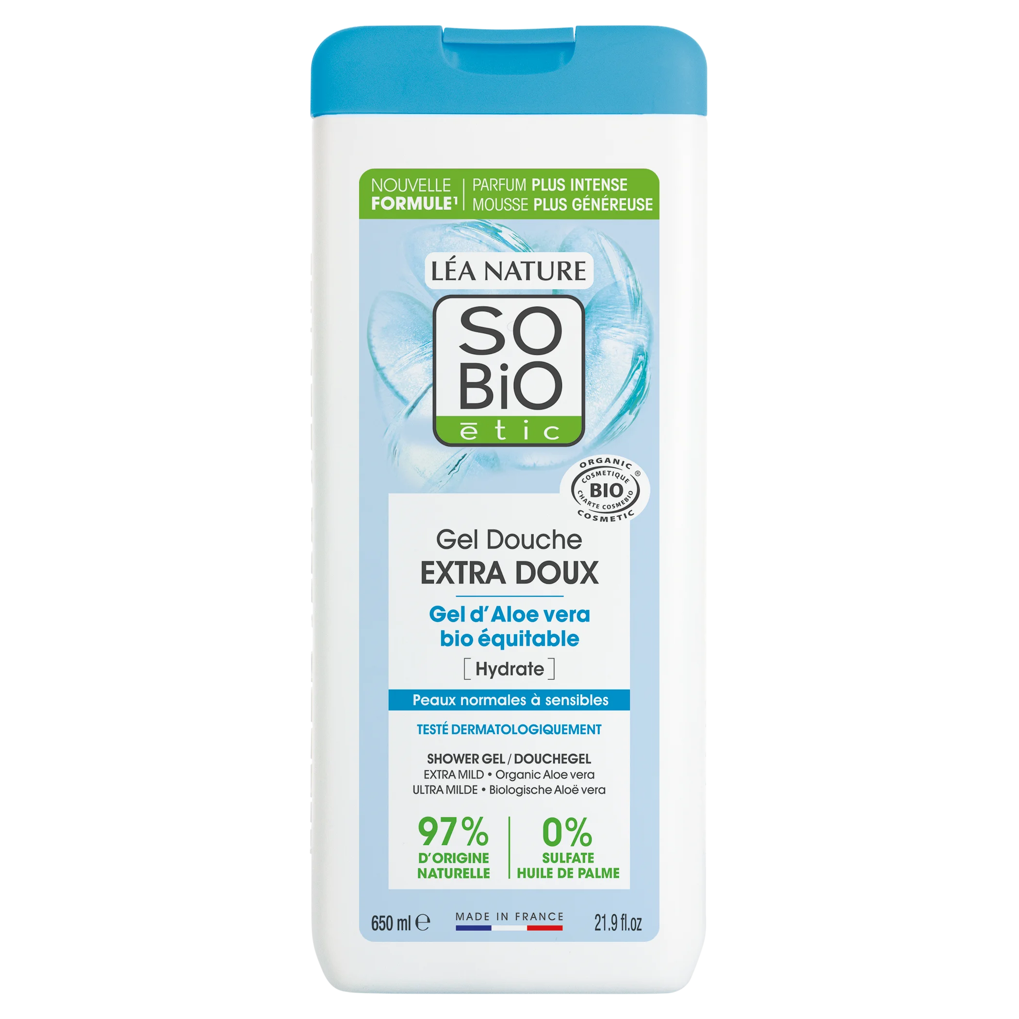 SO’BiO étic EXTRA NEŽEN gel za prhanje z Aloe vero BIO (650 ml) - intenzivno vlaži