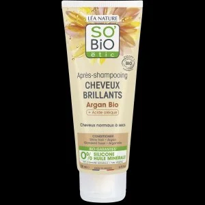 SO’BiO étic Balzam z arganom za sijaj - za normalne do suhe lase BIO (200 ml) - lase pusti sijoče in mehke