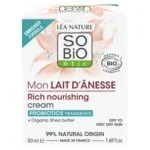 SO’BiO étic Bogato hranilna krema z BIO osličjim mlekom (50 ml) - za zelo suho kožo