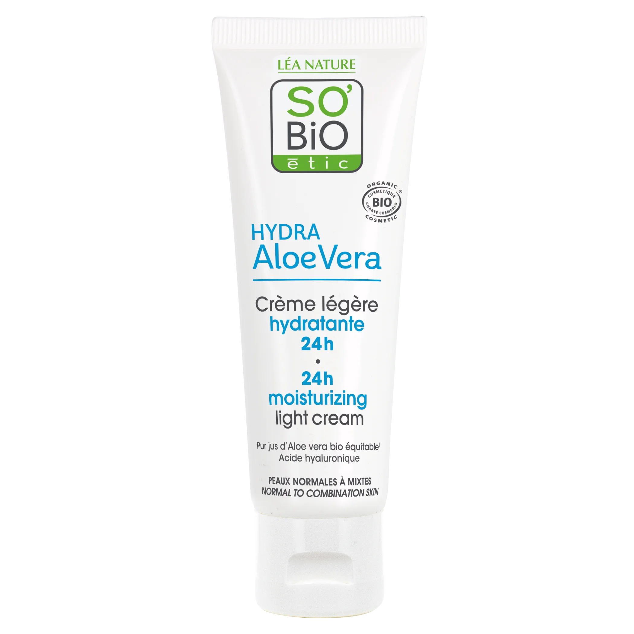 SO’BiO étic Rahlo vlažilna dnevna krema z BIO Aloe Vera (50 ml) - s hialuronsko kislino