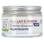 SO’BiO étic Nočna regenerativna krema z BIO oslovskim mlekom (50 ml) - stepena tekstura