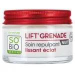 SO’BiO étic Nočna posvetlitvena krema proti gubam Lift'Grenade BIO (50 ml) - z granatnim jabolkom
