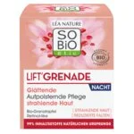 SO’BiO étic Nočna posvetlitvena krema proti gubam Lift'Grenade BIO (50 ml) - z granatnim jabolkom