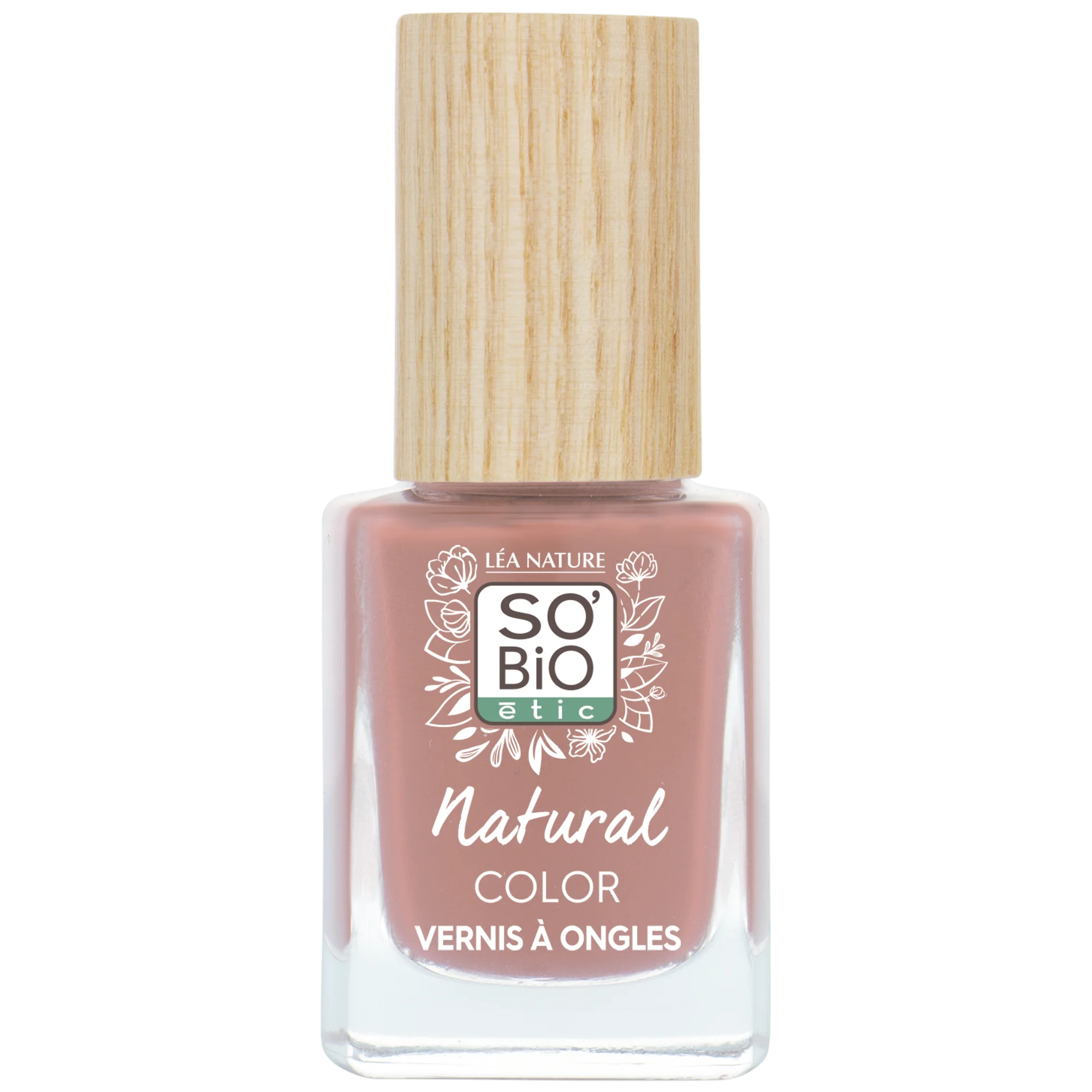 SO’BiO étic Lak za nohte - 45 rožnata potonika (11 ml) - s sijočo in intenzivno barvo