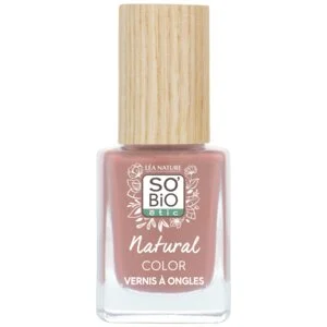 SO’BiO étic Lak za nohte - 45 rožnata potonika (11 ml) - s sijočo in intenzivno barvo