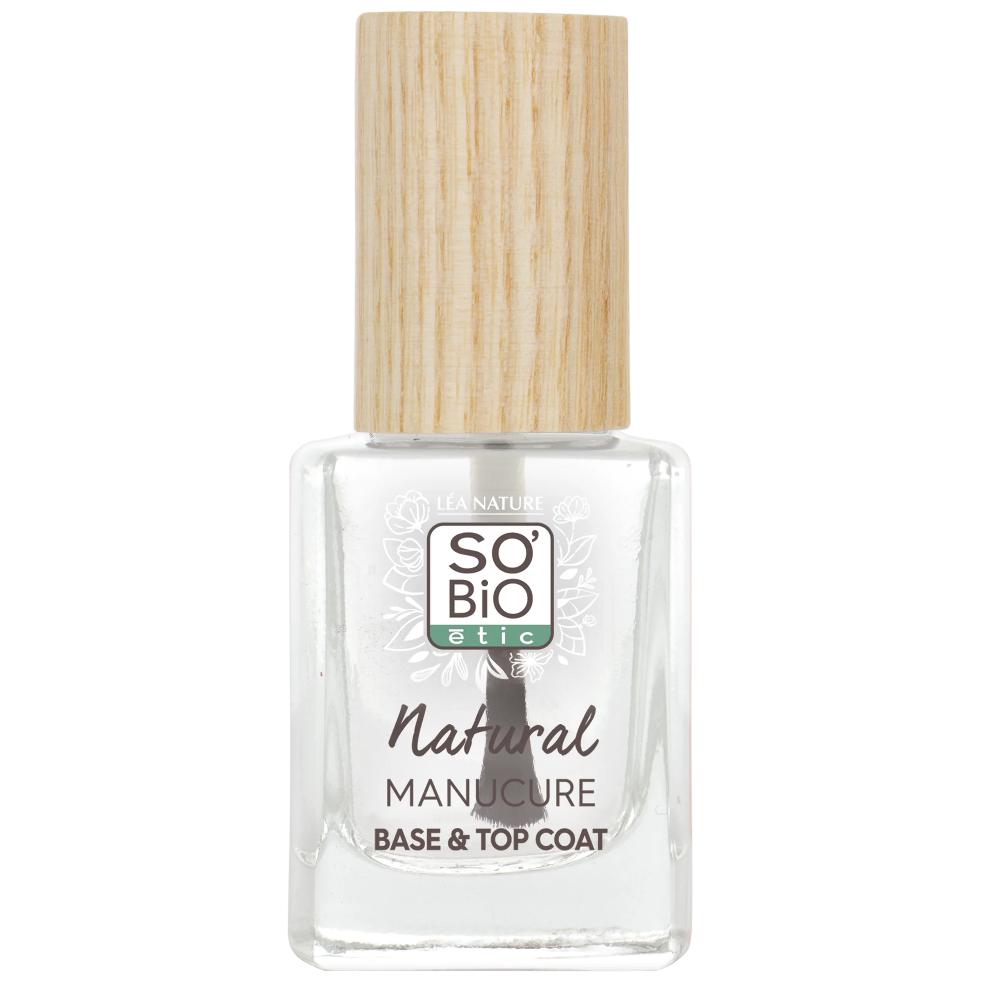SO’BiO étic Prozoren lak za nohte - podlak in nadlak (11 ml) - utrdi in zgladi nohte