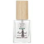 SO’BiO étic Prozoren lak za nohte - podlak in nadlak (11 ml) - utrdi in zgladi nohte