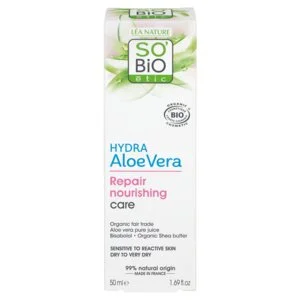 SO’BiO étic Hranilna obnovitvena nega z Aloe vero za občutljivo kožo BIO (50 ml) - vlaži in hrani kožo