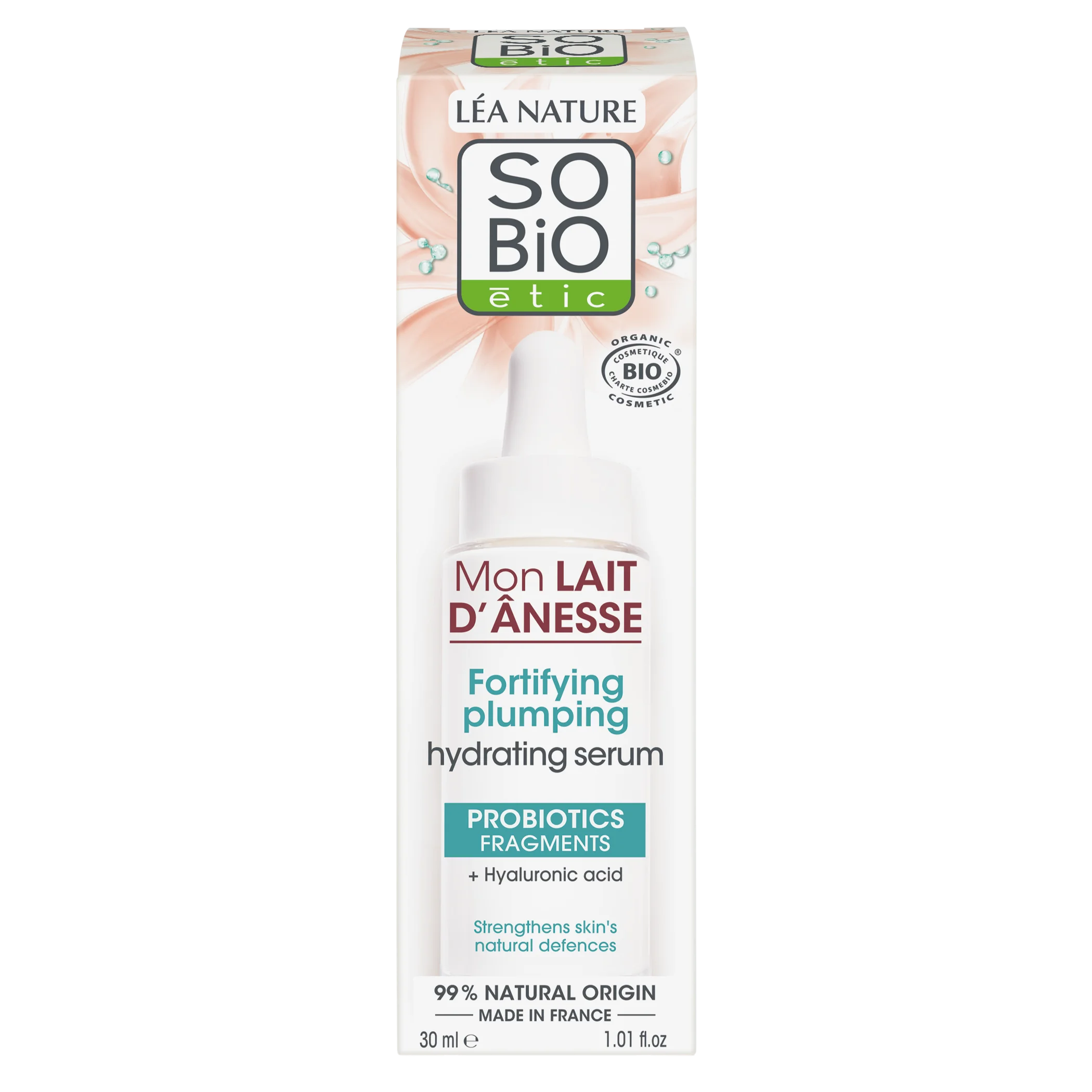 SO’BiO étic Krepilni vlažilni serum z BIO osličjim mlekom (30 ml) - s hialuronsko kislino