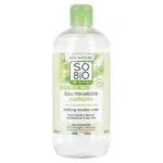 SO’BiO étic Čistilna micelarna voda Aloe Vera – cink in citrusi BIO (500 ml) – idealna za mešano do mastno kožo