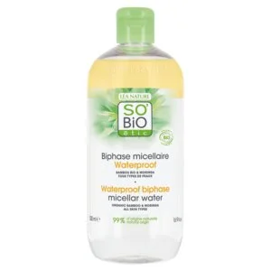 SO’BiO étic Dvofazna micelarna voda - Pur BAMBOO BIO (500 ml) - z organskim bambusom in moringo