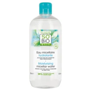 SO’BiO étic Vlažilna micelarna voda z Aloe vero BIO (500 ml) - obogatena z vodo plavice