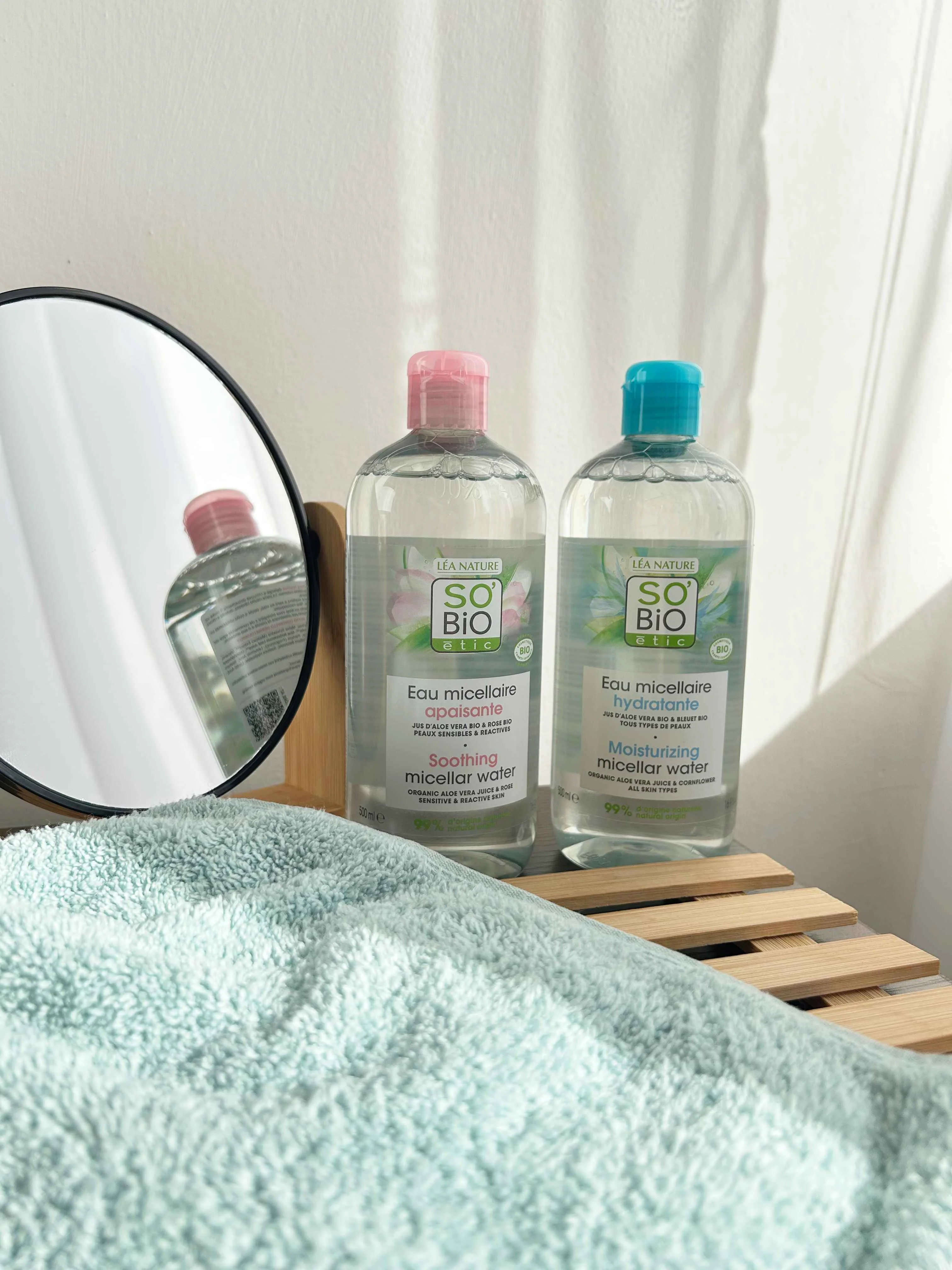 SO’BiO étic Vlažilna micelarna voda z Aloe vero BIO (500 ml) - obogatena z vodo plavice