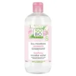 SO’BiO étic Micelarna voda z Aloe Vero pomirjujoča BIO (500 ml) - obogatena s kamilično vodo