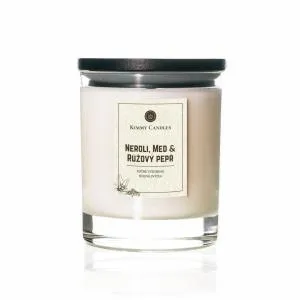 Kimmy Candles Sojina sveča Neroli, med & Roza poper
